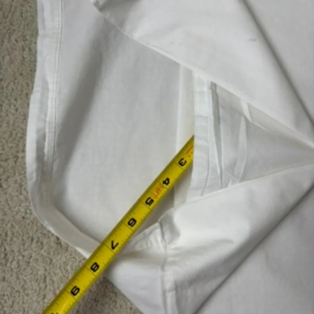 Single Izod cotton white pillowcase